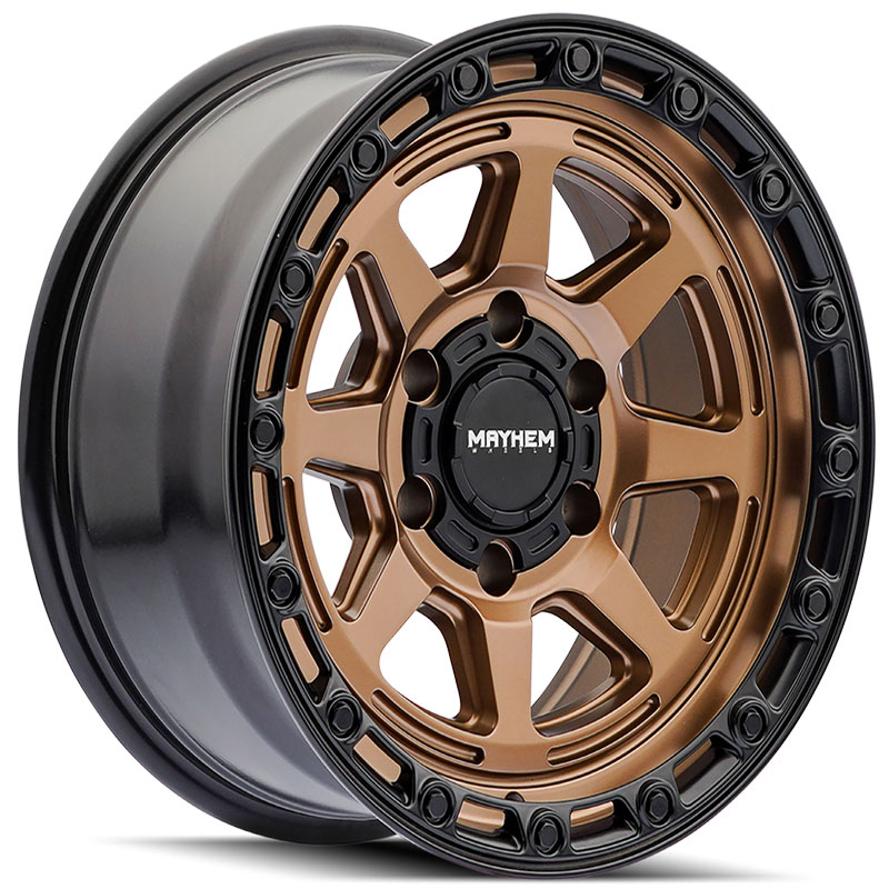 Mayhem Ridgeline 8306  Wheels Bronze w/ Black Lip