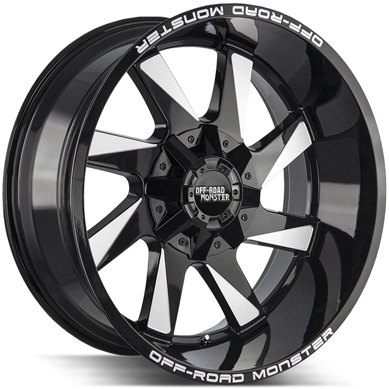 Off-Road Monster M80  Wheels Gloss Black Milled