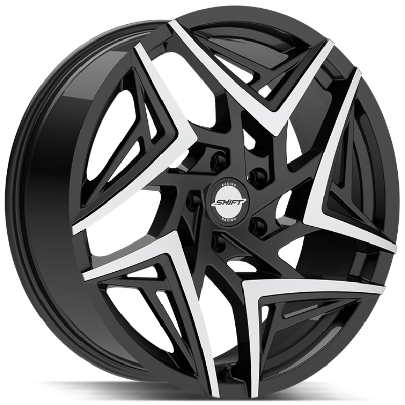 Shift Valve  Wheels Gloss Black Machined Tips