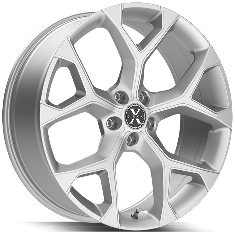 Xcess X05 Flake  Wheels Silver Machined