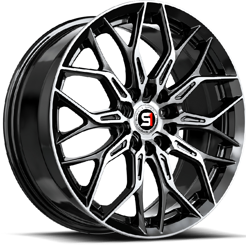 Spec-1 SP-57  Wheels Gloss Black Machined