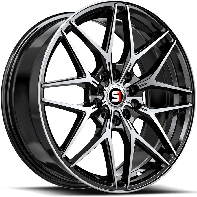 Spec-1 SP-60  Wheels Gloss Black Machined