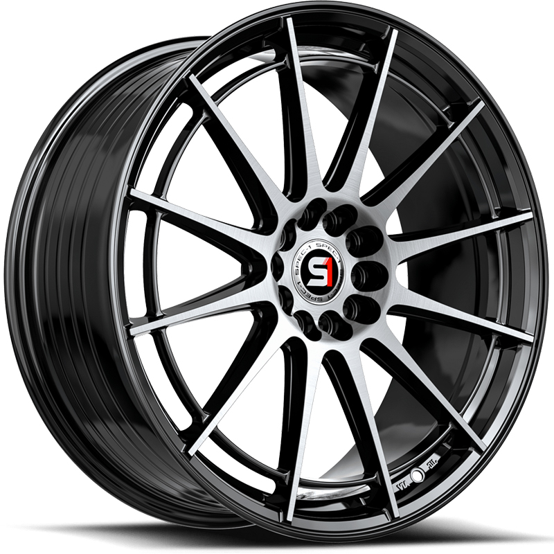 Spec-1 SP-64  Wheels Gloss Black Machined