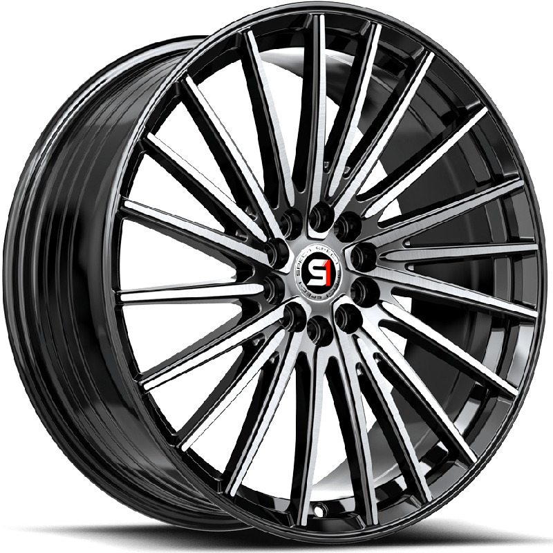 Spec-1 SP-68  Wheels Gloss Black Machined