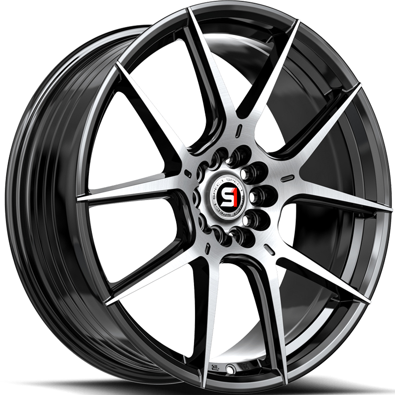 Spec-1 SP-71  Wheels Gloss Black Machined