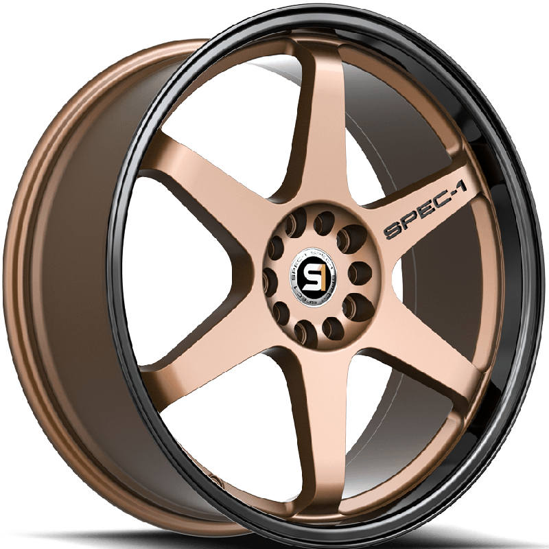 Spec-1 SPT-33  Wheels Matte Bronze Black Lip